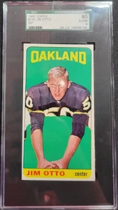 Jim Otto 1965 Topps Football (SP) #145 Oakland Raiders SGC 6 NFL HOF - Imagen 1 de 2