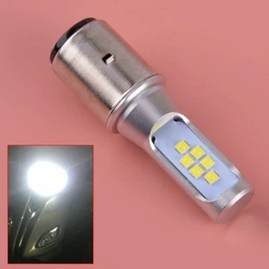 BA20D White LED Motorcycle Headlight Bulb Fits For Honda Yamaha Kawasaki New - Picture 1 of 5