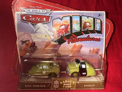 Disney PIXAR World of Cars MINI AVENTURAS Sarge's Boot Camp DOC HUDSON SHERIFF Foto 1 de 4