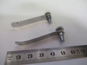 ANTIQUE SEIBERT WETZLAR GERMANY PAIR CLIPS MICROSCOPE PART AS PICTURED U9-A-06 - Picture 1 of 8