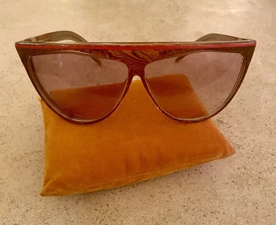 Gafas de sol vintage T-3274 Laura Biagiotti marco Italia marrón de gran tamaño años 80 Foto 1 de 4