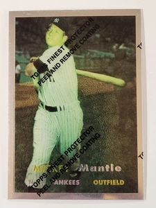 MICKEY MANTLE #7 1996 Topps Chrome 1957 TOPPS REPRINT YANKEES - Picture 1 of 2
