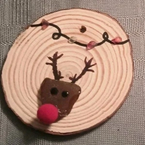 ORNAMENTI NATALIZI IN VETRO MARINO ORIGINALI Rodolfo fatti a mano  - Foto 1 di 3