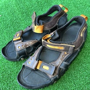 Timberland Leather Fisherman Outdoor Hiking Sandals Brown Size 8M Preowned - Picture 1 of 9