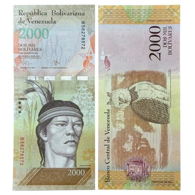 Billete coleccionable Bolivares Venezuela P96 (UNC) 2000 🇻🇪 Foto 1 de 3