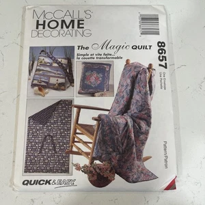 8657 Trapunta Magica Vintage McCall’s Decorazione Casa Modello Quick EasySEWING 1997 - Foto 1 di 2