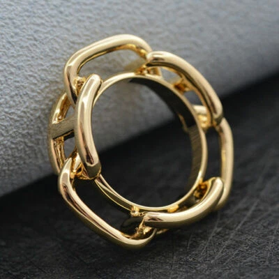 Moda Oro Bufanda Anillo 100% Cobre Cadena Hebillas Broche Regalos para Bufanda de Seda Foto 1 de 4