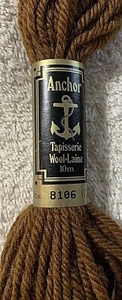 Anchor Tapisserie Wool Yarn 1 Skein 10M Brown Shade 8106 Needlepoint - Picture 1 of 4