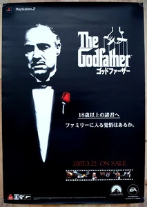 Il Padrino RARO PS2 51,5 cm x 73 cm Poster Promozionale Giapponese - Foto 1 di 1