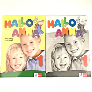 KLETT Hallo Anna Deutsch für Kinder 1 Lehrbuch + Arbeitsbuch German for Kids - Picture 1 of 24