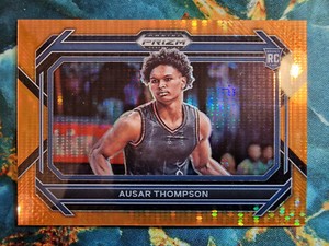 2023/24 Panini Prizm Draft Basketball Ausar Thompson Orange Pulsar /49 RC Rookie