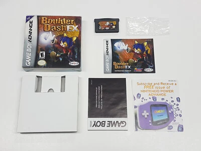 Boulder Dash EX Nintendo Game Boy Advance Completo CIB Prueba Auténtica Foto 1 de 4