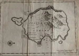 ÁFRICA, SANTO TOMAS, Mapa original de Renneville, 1725 - Picture 1 of 1