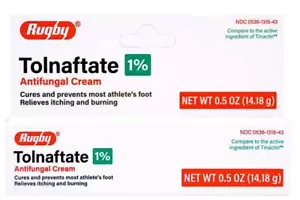 Rugby Antifungal Cream 0.5 oz - Tolnaftate 1% | Tinactin Exp 12-2025 Travel Size - Picture 1 of 4