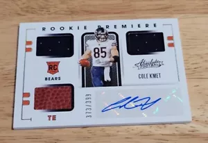2020 Absolute #232 Cole Kmet JSY AU SN 373/399 - Bild 1 von 2