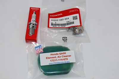 Kit de puesta a punto Honda QA50 1972 nuevos puntos QA50, bujía QA50, filtro de aire QA50 NUEVO Foto 1 de 4