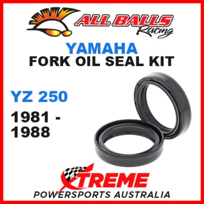 All Balls 55-122 Yamaha YZ250 YZ 250 1981-1988 Fork Oil Seal Kit 43x55x10.5 - Image 1 of 2