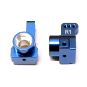STRC Aluminum Rear Hub Carriers 1 deg. Toe-in (1 pair) Blue : Associated DR10 - Picture 1 of 1