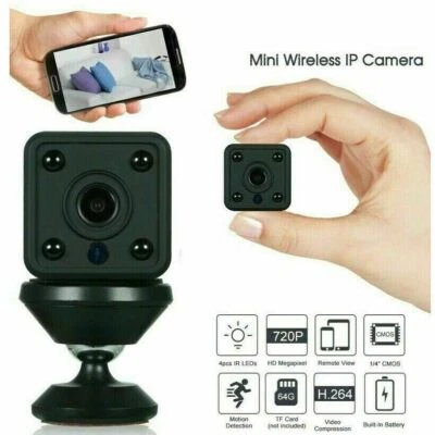 MINI TELECAMERA MICROCAMERA IP WIFI A BATTERIA NASCOSTA WIRELESS CALAMITA SPIA - Immagine 1 di 4
