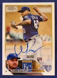 2023 Topps Chrome Max Castillo Autographed Kansas City Royals RA-MC - Picture 1 of 3