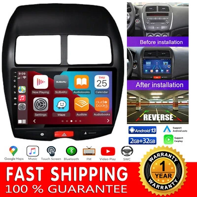 Carplay Android 13 Car Stereo Radio GPS For 2011-2017 Mitsubishi Outlander Sport - Image 1 of 4