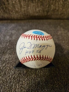 Rawlings - Joe DiMaggio Signed Baseball - "HOF 55" + "41/361" - JSA Certified - Picture 1 of 5