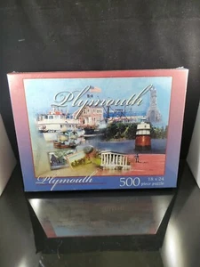 John Hinde Original New Plymouth Massachusets 500 Piece Puzzle 18x24 - Picture 1 of 4