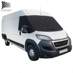FIAT DUCATO MOTORHOME SCREEN WRAP FROST COVER TAILORED DELUXE BLACK 373 - Picture 1 of 24
