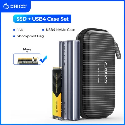 ORICO 4TB M.2 NVMe Enclosure with SSD External Portable Hard Drive Type-C Laptop - Image 1 of 4