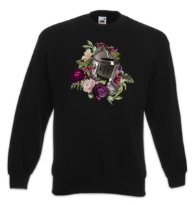 Flower Knight Helmet Sweatshirt Pullover Knights Crusader Justice Seven Virtues - Picture 1 of 1