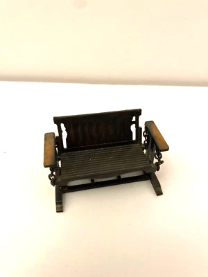 Vintage Durham Industries Miniature Dollhouse Potbelly Swinging Bench - Image 1 of 4