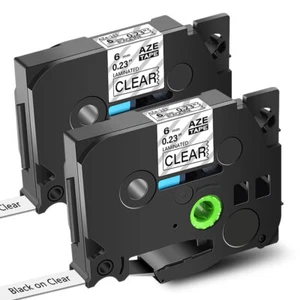 Cinta laminada estándar transparente para Brother P-Touch TZe-111 TZ-111 6 mm ×2 - Imagen 1 de 15