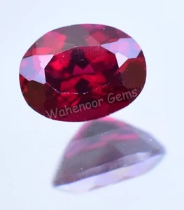 5.60 Ct Natural Red Color Almandine Garnet Oval Loose Gemstone Certified - Picture 1 of 5