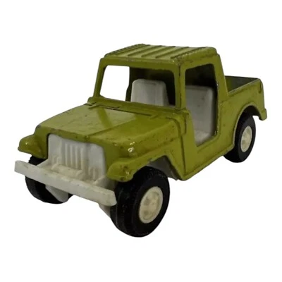 De colección 1969 Tootsie Diecast Verde Jeep Pick Up TTUCK Acero Prensado EE. UU. Coche de Juguete Foto 1 de 4