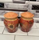 Large Sunflower and Pear Salt & Pepper Shakers Fall Colors CIC China PG