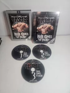 WWE: Brock Lesnar Here Comes The Pain 3 DVD Set Cena Batista Orton Hogan Rock - Picture 1 of 2