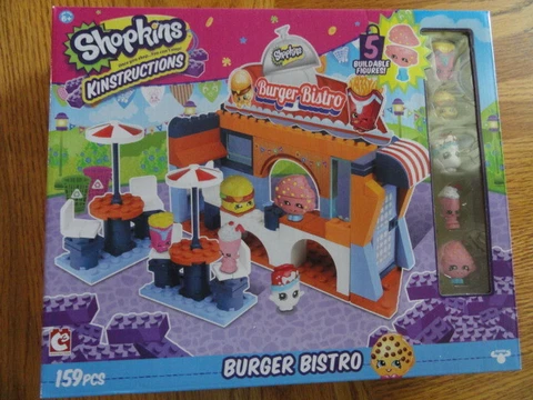 Shopkins Kinstructions Burger Bistro Building Set 159 Pieces Cover