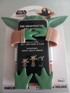 Star Wars Baby Yoda Smartphone MP3 Player Holder Disney The Mandalorian Flex - Picture 1 of 4
