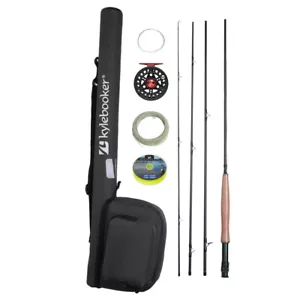 Fly Fishing Rod & Reel Combo Kit 3/4/5/6/7/8 Weight Fly Line Backing Kit - Picture 1 of 18