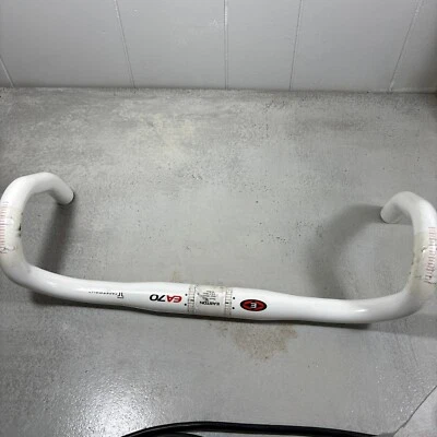 Manillar Easton EA70 Taperwall Drop - Aluminio 31,8 mm 42 cm C a C 75 mm R. Blanco Foto 1 de 4