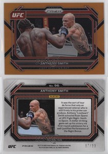 2023 Panini Prizm UFC Orange Prizm /99 Anthony Smith #96