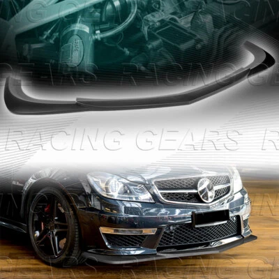 ALERÓN LABIAL PARACHOQUES DELANTERO NEGRO SIN PINTAR APTO PARA 12-14 MERCEDES-BENZ C63 AMG W204 Foto 1 de 4