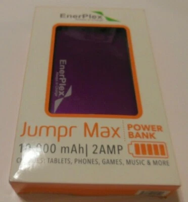 Batería recargable de iones de litio EnerPlex Jumpr Max 10000 mAh USB 1A y 2.0A Foto 1 de 2