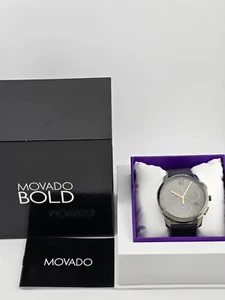 Movado Bold Men's Chronograph Leather Band Watch - 3600720 ($650 MSRP) - Picture 1 of 4