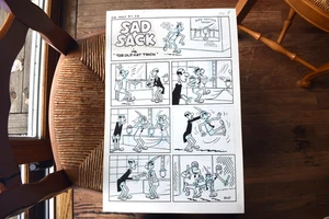 Sad Sack-OriginalComicArt W/Color Guide-Aug SS. ALP#17 Page9-TheOldHatTrick - Picture 1 of 8