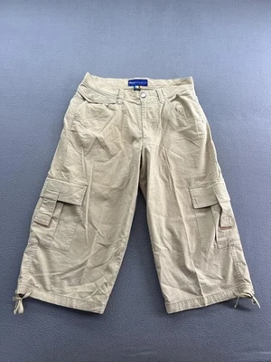 Pantalones Cortos Carga Enyce Clothing Co Para Hombre 32 Caqui Tostado Bolsillos Largos Cordón Utilidad Foto 1 de 4
