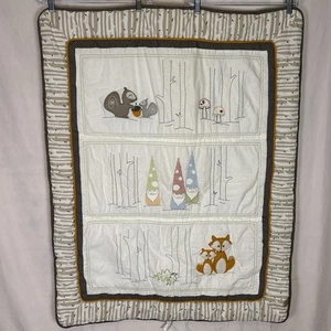 Trend Lab Wichtel Wald Wald Krippe Quilt Kinderzimmer Decke Fuchs Eichhörnchen - Bild 1 von 15
