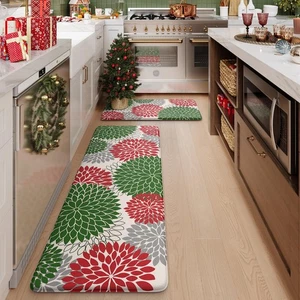 KIMODE Farmhouse Christmas Kitchen Rugs, Anti Fatigue Kitchen Mats for Floor ... - Picture 1 of 7