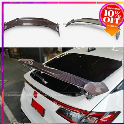 Alerón trasero GT de fibra de carbono rojo para Honda Civic Hatchback TypR FL5 maletero trasero Foto 1 de 4