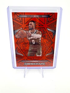 2024-25 Panini Obsidian - Damian Lillard #31 Electric Etch Orange Flood 005/125 - Picture 1 of 2